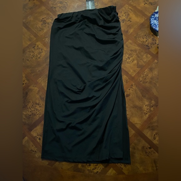 AVANOVA SPLIT SLIT RUCHED SKIRT - Picture 4 of 9